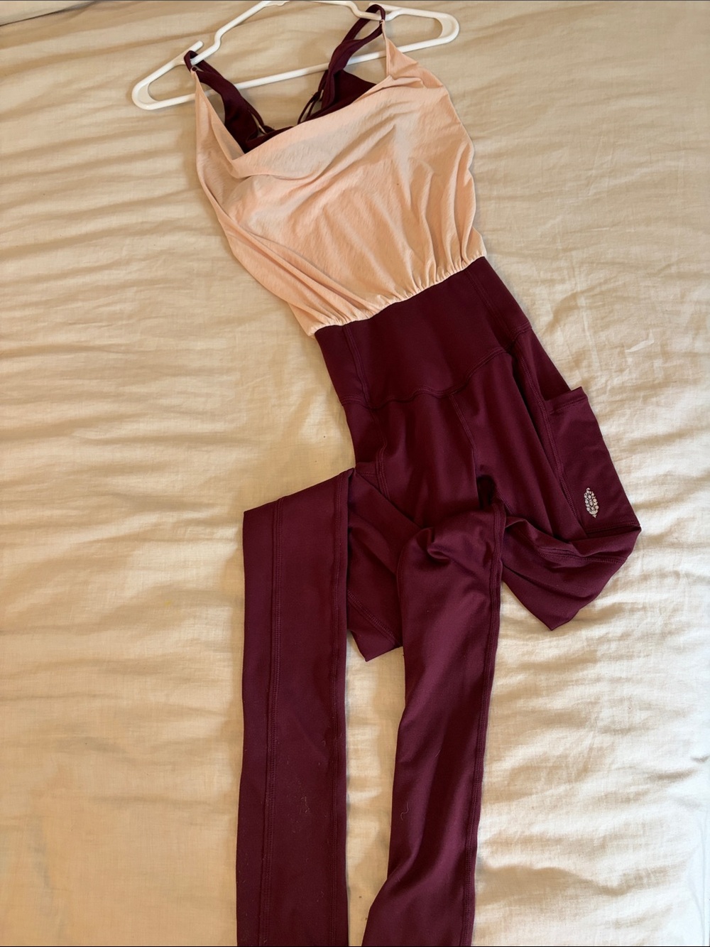 Free People Movement Legging Jumpsuit with Bra Attached -Like New